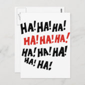 Ha Ha Ha Postkarte (Vorne/Hinten)