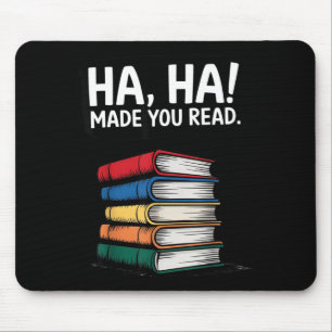 Ha ha hat lustig Buchliebhaber sarkastischer Humor Mousepad
