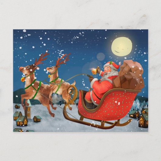 Ha Ha Merry Christmas Postcard Postkarte (Vorderseite)