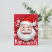 Ha Ha Merry Christmas Postkarte (Stehend Vorderseite)