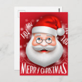 Ha Ha Merry Christmas Postkarte (Vorne/Hinten)