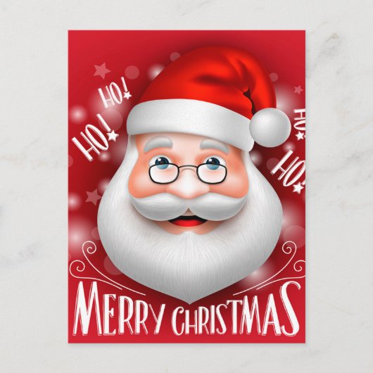 Ha Ha Merry Christmas Postkarte (Vorderseite)