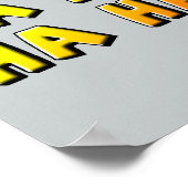 Ha Ha No Funny Poster Sign (Ecke)