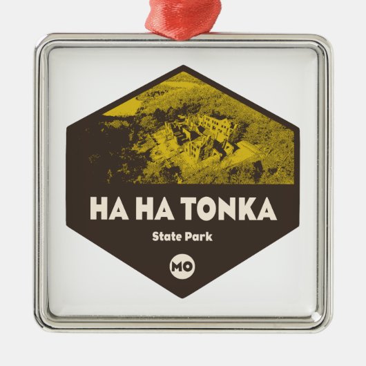 Ha Ha Tonka Staat Park Missouri Ornament Aus Metall (Vorne)