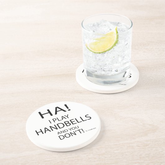 Ha Handbells Getränkeuntersetzer (Seite)