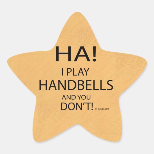 Ha Handbells Star Sticker (Vorderseite)