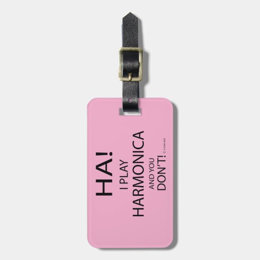 Ha Harmonica Gepäckanhänger (Vorderseite vertikal)