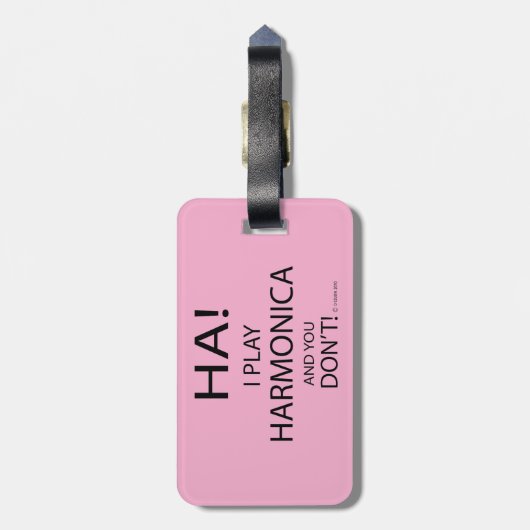 Ha Harmonica Gepäckanhänger (Rückseite vertikal)