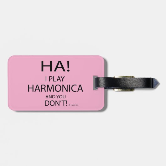 Ha Harmonica Gepäckanhänger (Rückseite horizontal)