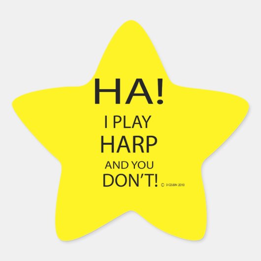Ha Harp Star Sticker (Vorderseite)