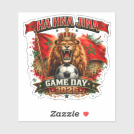 🇲🇦 HA HNA JINA Team Marokko Spieltag 2026 Aufkleber