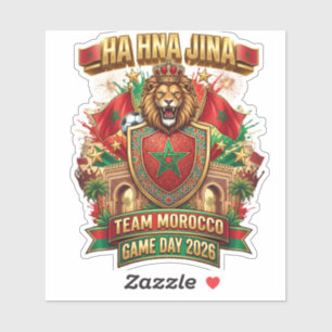 🇲🇦 HA HNA JINA Team Marokko Spieltag 2026  Aufkleber