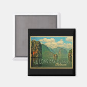 Ha Long Bay Islands Vietnam Magnet (Vorderseite/Rückseite)