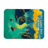 Ha Long Bay Vietnam Landschaftlich Travel Magnet (Horizontal)