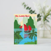 Ha Long Bay, Vietnam Postkarte (Stehend Vorderseite)