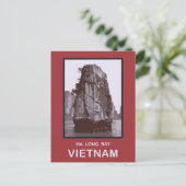 Ha Long Bay Vietnam Postkarte (Stehend Vorderseite)