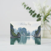 Ha Long Bay Vietnam Postkarte (Stehend Vorderseite)