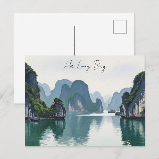 Ha Long Bay Vietnam Postkarte (Vorne/Hinten)