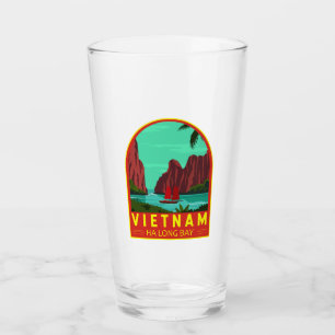 Ha Long Bay Vietnam Reisen Vintag Art Glas