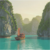 Ha Long Bay Vietnam Travel Aufkleber (Vorderseite)