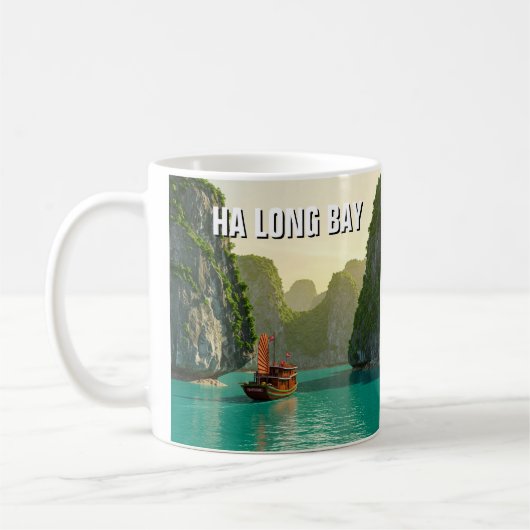 Ha Long Bay Vietnam Travel Kaffeetasse (Links)