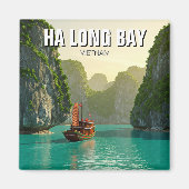 Ha Long Bay Vietnam Travel Magnet (Vorne)