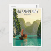 Ha Long Bay Vietnam Travel Postkarte (Vorne/Hinten)