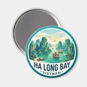 Ha-Long-Bucht Vietnam Magnet (Vorderseite/Rückseite)