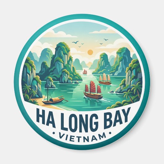 Ha-Long-Bucht Vietnam Magnet (Vorne)