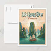 Ha Long Bucht Vietnam Postkarte (Vorne/Hinten)