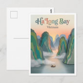 Ha-Long-Bucht Vietnam Postkarte (Vorne/Hinten)