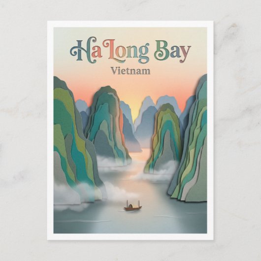 Ha-Long-Bucht Vietnam Postkarte (Vorderseite)