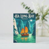 Ha-Long-Bucht Vietnam Postkarte (Stehend Vorderseite)