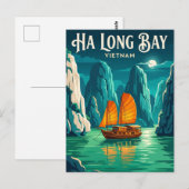 Ha-Long-Bucht Vietnam Postkarte (Vorne/Hinten)