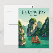 Ha-Long-Bucht Vietnam Postkarte (Vorne/Hinten)