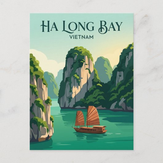 Ha-Long-Bucht Vietnam Postkarte (Vorderseite)