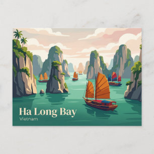 Ha-Long-Bucht Vietnam Postkarte