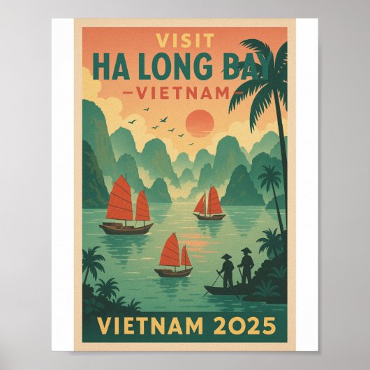 Ha Long Bucht Vietnam Reise 2026 Poster (Vorne)