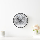Ha Noi Clock City Line Art Runde Wanduhr (Zuhause)