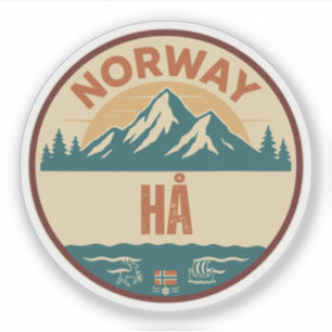 Hå, Norwegen Norway Aufkleber