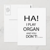 Ha Organ Postkarte (Vorne/Hinten)
