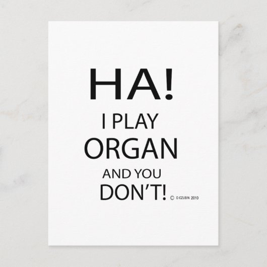 Ha Organ Postkarte (Vorderseite)