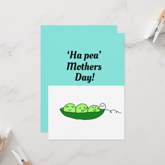 Ha pea Mütter Tag! Karte (Vorderseite/Rückseite Beispiel)