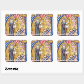 HA! QUADRATISCHER AUFKLEBER (Blatt)