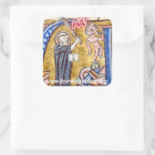 HA! QUADRATISCHER AUFKLEBER (Tasche)