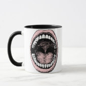 Haaa!!! Öffnen Sie breite Mund-Kaffee-Tasse 1 Tasse (Links)