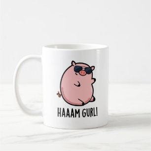 Haaam Gurl Funny Pig Pun Kaffeetasse