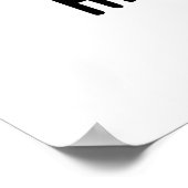 Haaam Gurl Funny Pig Pun Poster (Ecke)