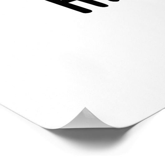 Haaam Gurl Funny Pig Pun Poster (Ecke)