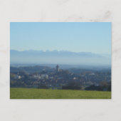 HAAG IN OBERBAYERN VON BERG MIT ALPEN POSTKARTE (Vorderseite)